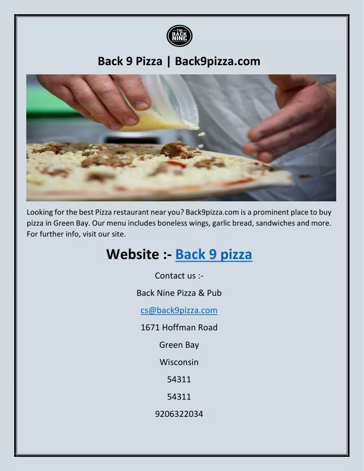 back 9 pizza back9pizza com