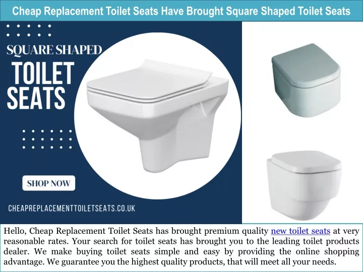 cheap replacement toilet seats have brought square shaped toilet seats