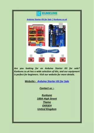 Arduino Starter Kit for Sale  Kunkune.co.uk