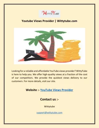 youtube views provider wittytube com