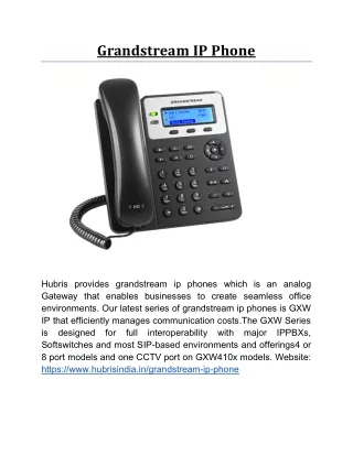 grandstream ip phone