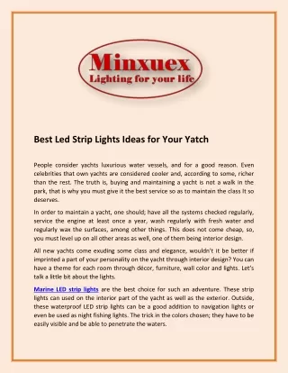 Best Led Strip Lights Ideas For Your Yatch (pdf)1