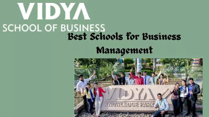 best schools for business management