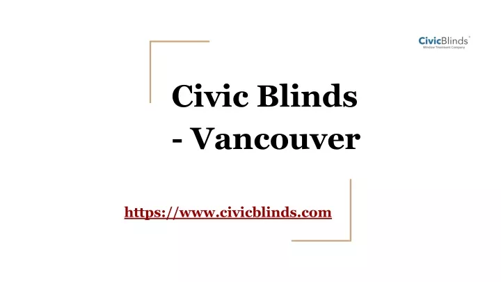 civic blinds vancouver