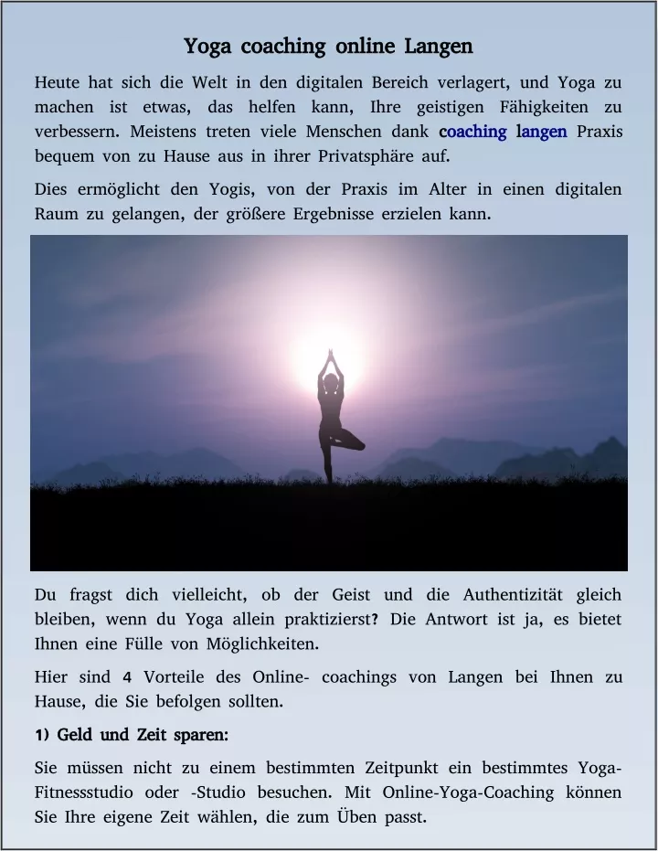 yoga coaching online langen yoga coaching online