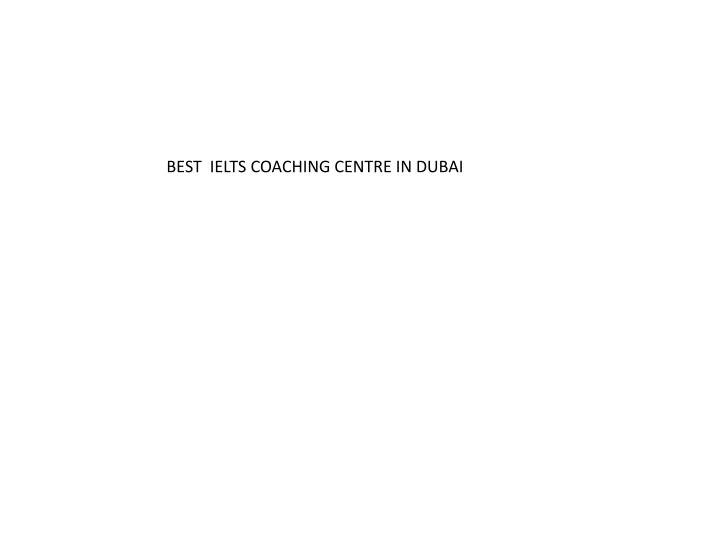 best ielts coaching centre in dubai