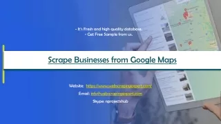 Scrape Businesses from Google Maps