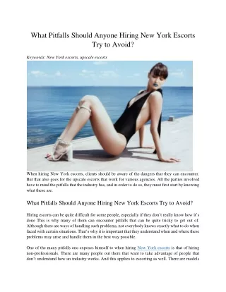 what pitfalls should anyone hiring new york