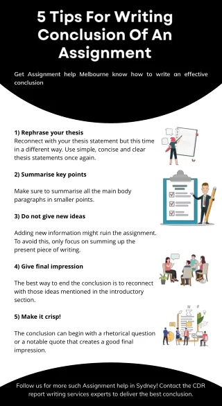 5 tips for writing conclusion of an assignment