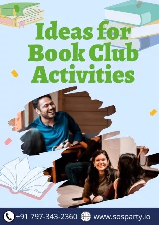 Ideas for Book Club Activities