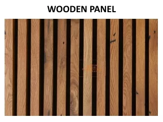 wooden panel