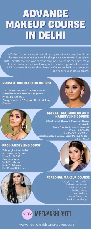 Advance Makeup Courses in Delhi | Meenakshi Dutt Makeovers