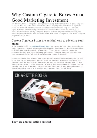 cigarette boxes wholesale