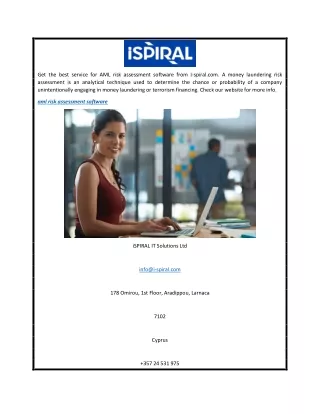 Aml Risk Assessment Software  I-spiral.com
