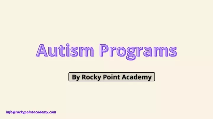 autism programs autism programs