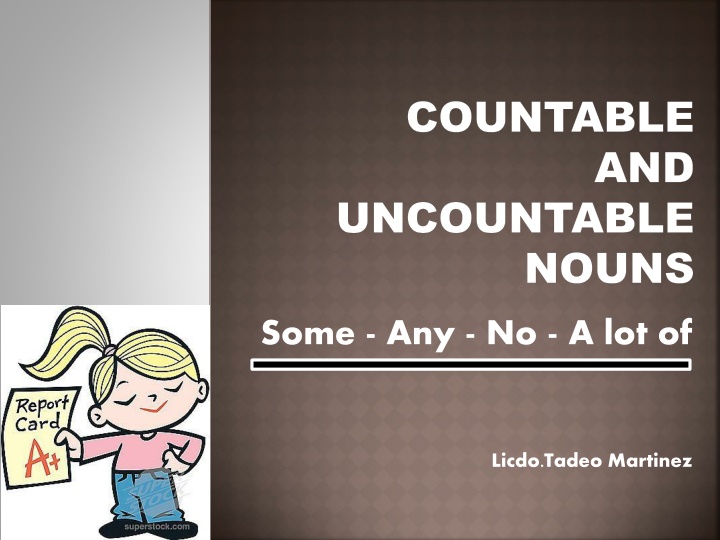 countable and uncountable nouns