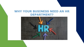Why Does Your Business Needs An HR Department?