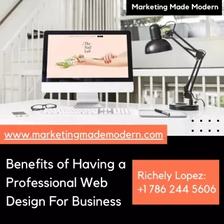Benefits of Having a Professional Web Design For Business - www.marketingmademod
