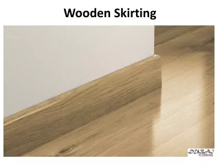 wooden skirting