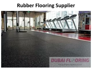 rubber flooring supplier