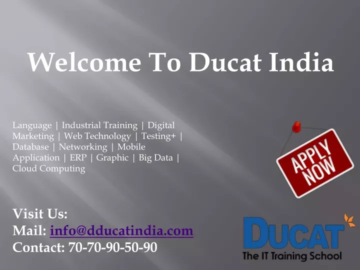 welcome to ducat india