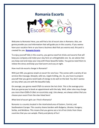 romania escorts