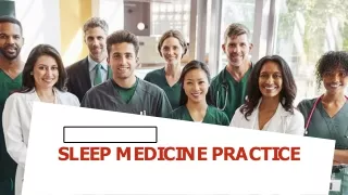 sleep medicine practice
