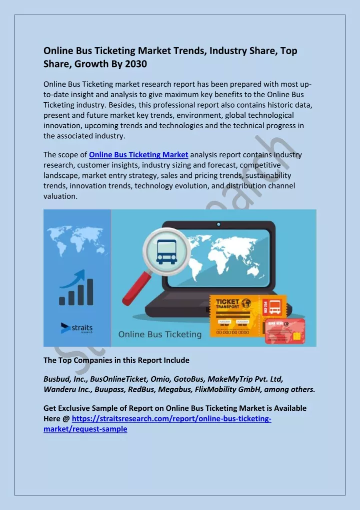 online bus ticketing market trends industry share