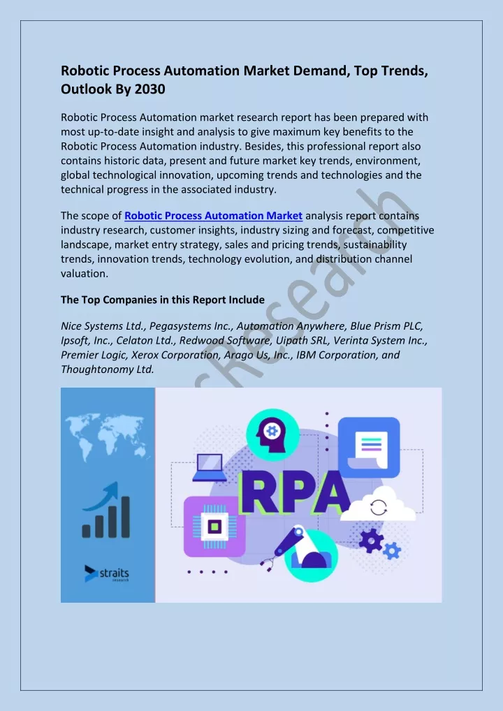 robotic process automation market demand