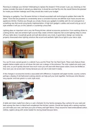 planning to redesign your kitchen attempting