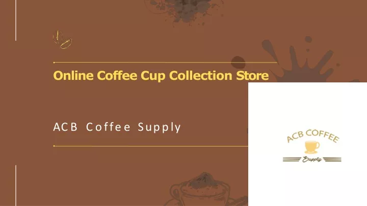 online coffee cup collection store