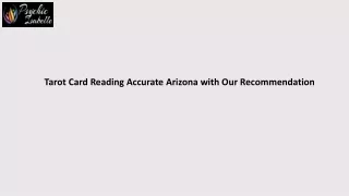 Tarot Card Reading Accurate Arizona with Our Recommendation