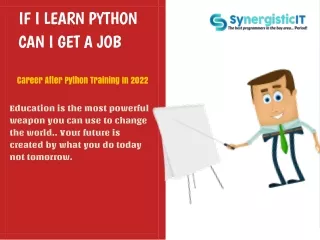 If I learn Python can I get a job