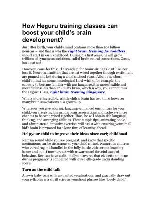how heguru training classes can boost your child