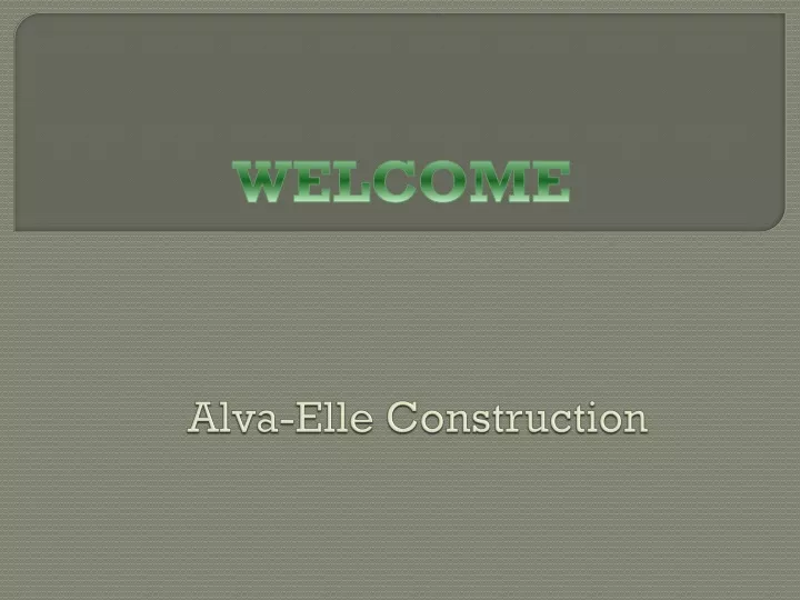 alva elle construction