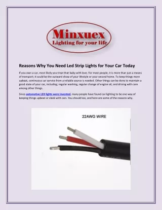 Reasons Why You Need Led Strip Lights for Your Car Today (pdf)