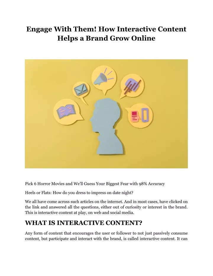 engage with them how interactive content helps