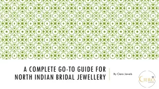 a complete go to guide for north indian bridal jewellery