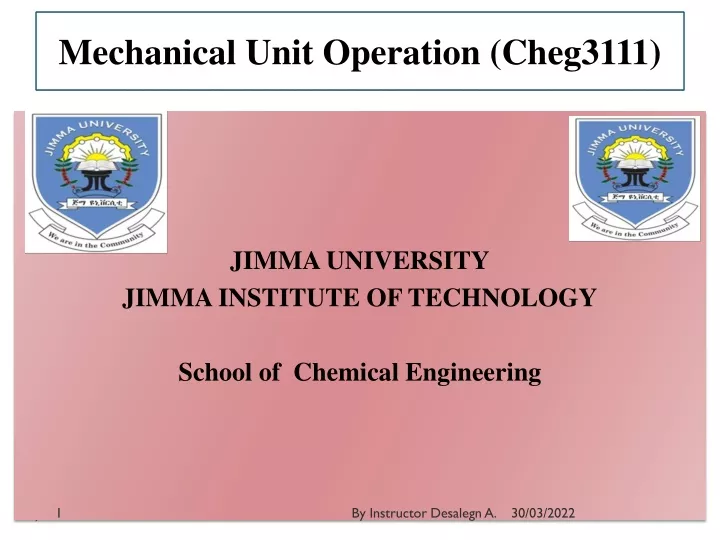 mechanical unit operation cheg3111