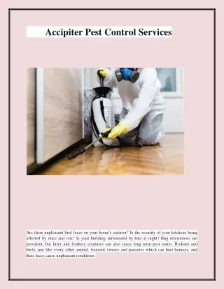 accipiter pest control services