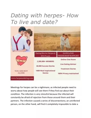 Dating With Herpes- How To Live and Date