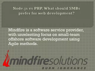 mindfire is a software service provider with