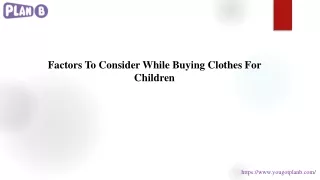 factors to consider while buying clothes