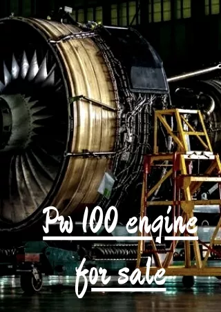 Indeginous Pw 100 engine for sale