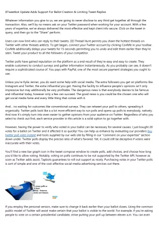 tweetbot update adds support for ballot creation