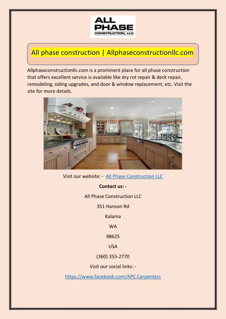 all phase construction allphaseconstructionllc com