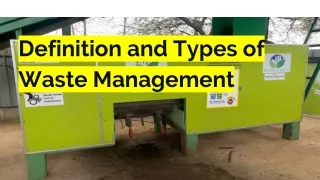 Definition and Types of Waste Management
