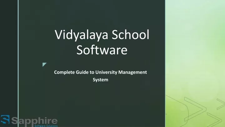 vidyalaya school software