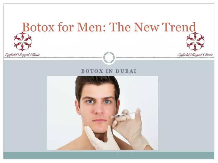 botox for men the new trend