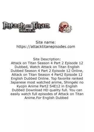 Attack on Titan Episodes